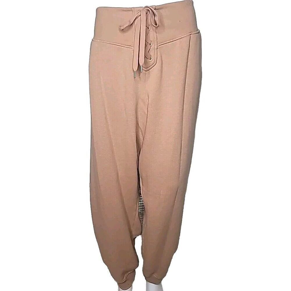 Victoria's Secret Jogger Sweatpants Lace Up Bare Nude Baggy High Waisted SizeXXL - Picture 4 of 14